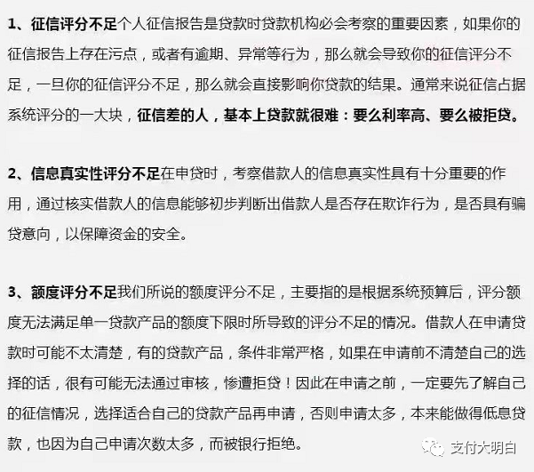 小白办卡必读：综合评分不足是什么原因，如何提高综合评分？(图4)