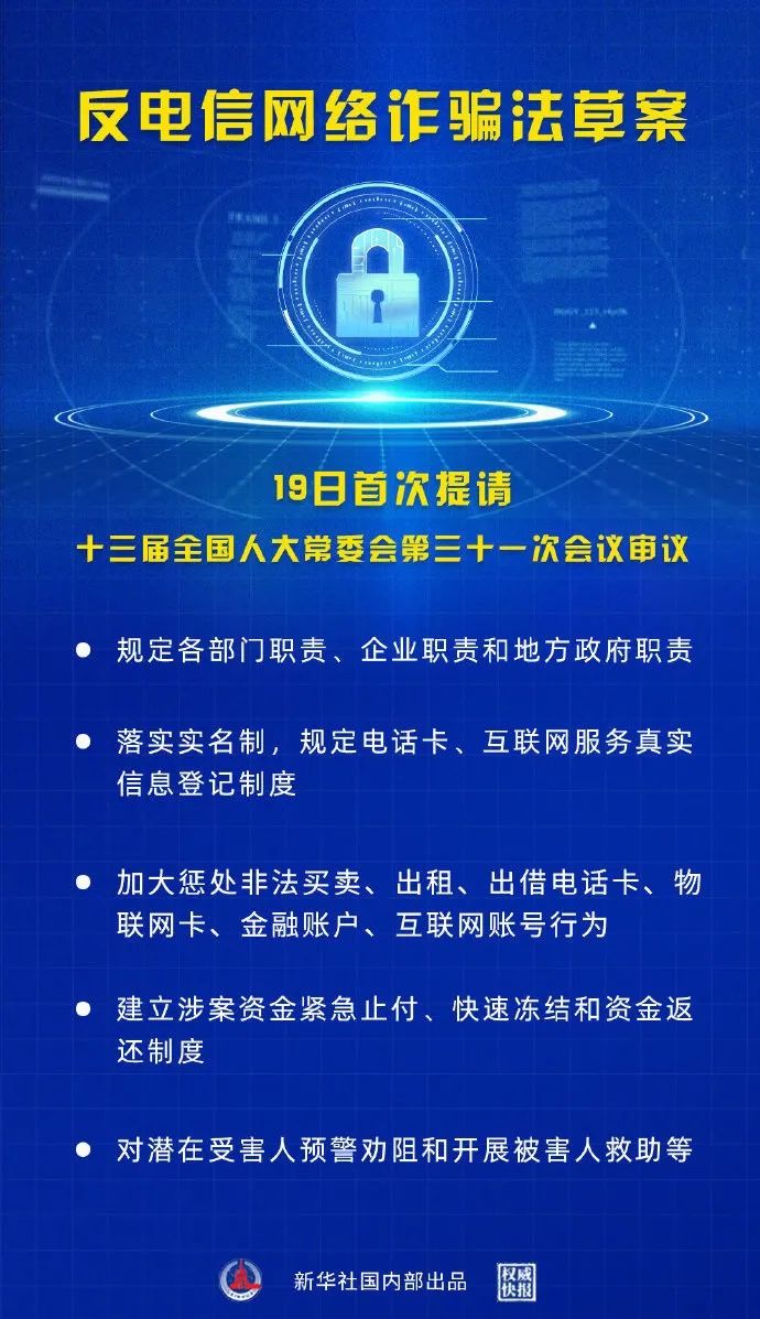 《反电信网络诈骗法》将发布，加大惩处非法买卖金融账户等行为(图1)