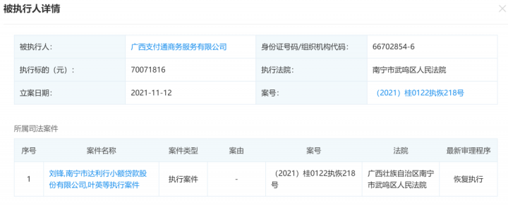 这家支付机构被执行超7000万，已停业(图3)